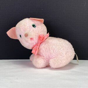 Vintage Knickerbocker Animals of Distinction Pink Pig Plush